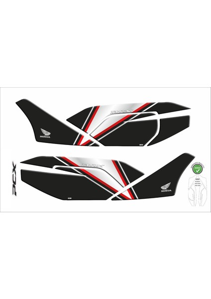 Honda PCX 125 2021-2024 Yan Ayak Pad 7 Parça 005