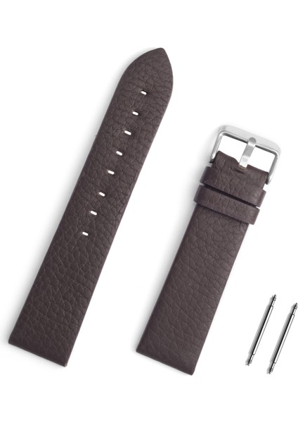 24MM Kahverengi Spor Floter Deri Saat Kordonu Kayış