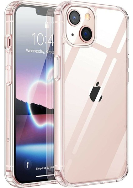 Iphone 13 Kılıf (6.1'') Şeffaf Yumuşak Silikon Kamera Korumalı Şarj Girişi Tıpalı 13KLIF