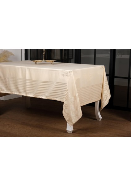 Lida Lüxjakar Bambu Kumaş Bej Masa Örtüsü 160X220 cm - 1257 modelleri
