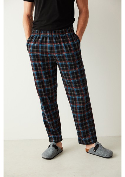 Renkli Plaid 2li Pantolon