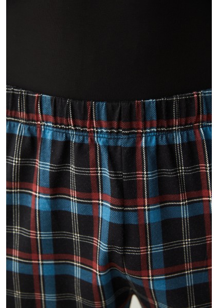 Renkli Plaid 2li Pantolon