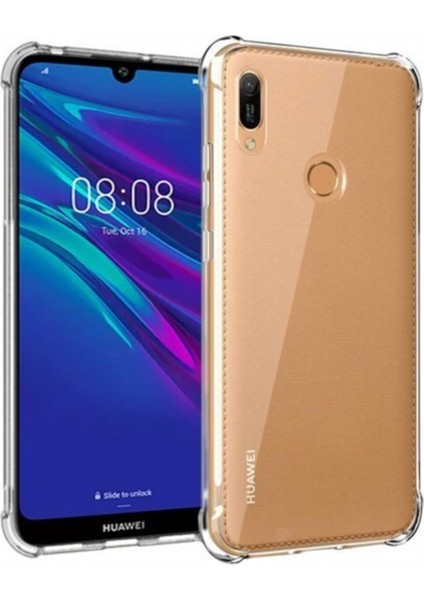 Huawei Y6 2019 Şeffaf Tank Silikon Kapak