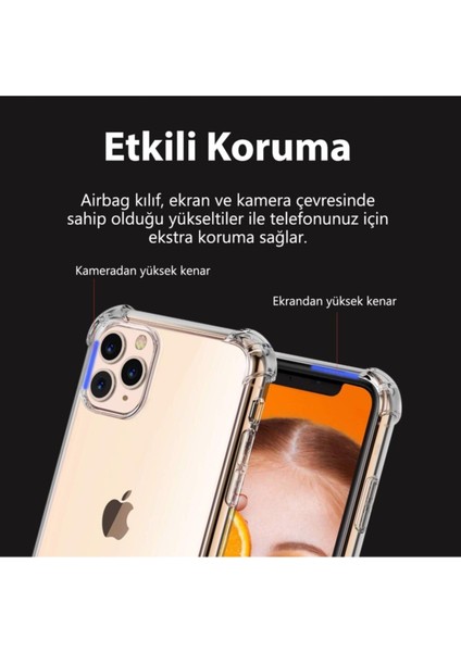 Huawei Y6 2019 Şeffaf Tank Silikon Kapak