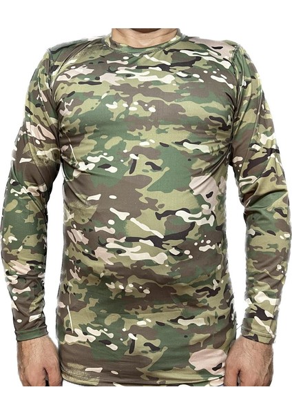 Multicam Microfibre Tişört Uzun Kol