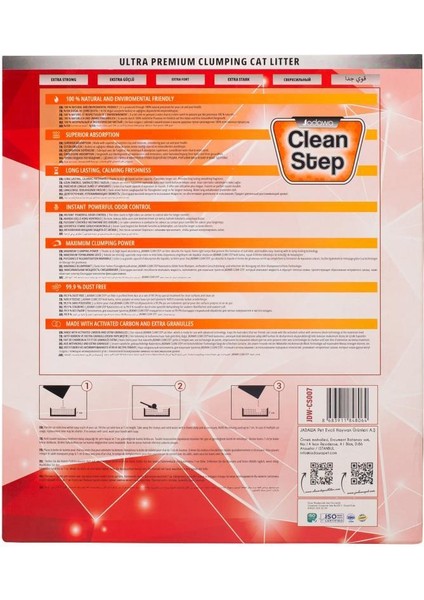 Clean Ekstra Güçlü Aktif Karbonlu Ince Taneli Kedi Kumu 10 Lt modelleri