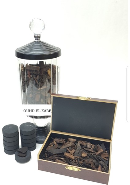 Buhur/oud El Kabe 50 gr (Oud Odun Parçaları) 10 Adet Kömür