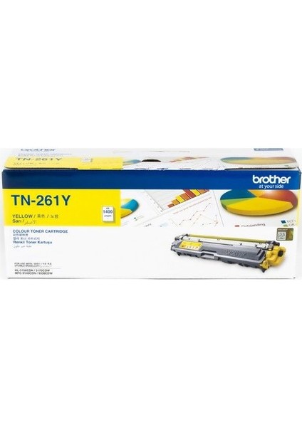 TN-261Y Orijinal Sarı Toner (1400 Sayfa)