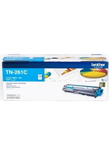 TN-261C Orijinal Mavi Toner (1400 Sayfa)