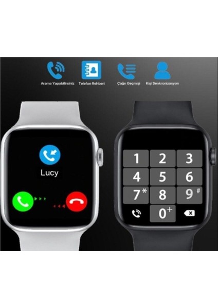 Watch6 Akıllı Saat Nabız Ölçer Çok Fonksiyonlu Ios ve Android Uyumlu Watch 6