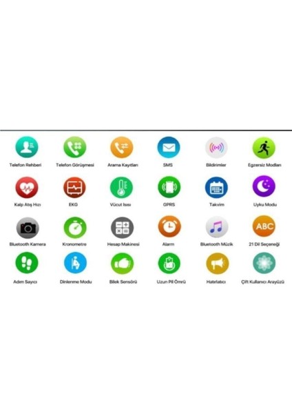 Watch6 Akıllı Saat Nabız Ölçer Çok Fonksiyonlu Ios ve Android Uyumlu Watch 6