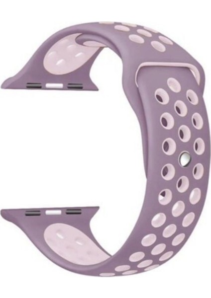 Watch Uyumlu Silikon Delikli Kordon Uyumlu Kayış Seri 42-44 mm