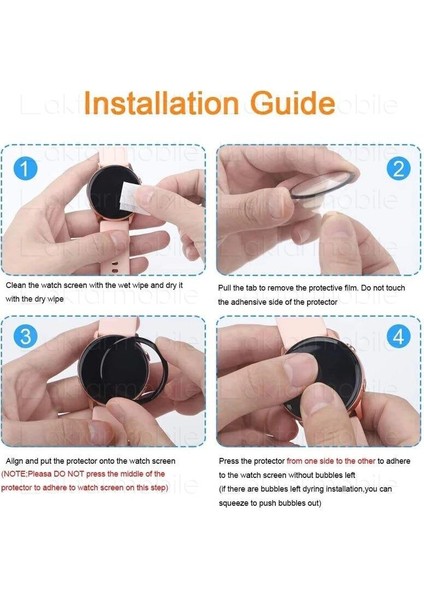 Samsung Galaxy Watch 5 Pro 45 mm Uyumlu Ekran Koruyucu 3D Tam Kapatan Kavisli Ppma Nano Cam Tam Uyum indirimleri