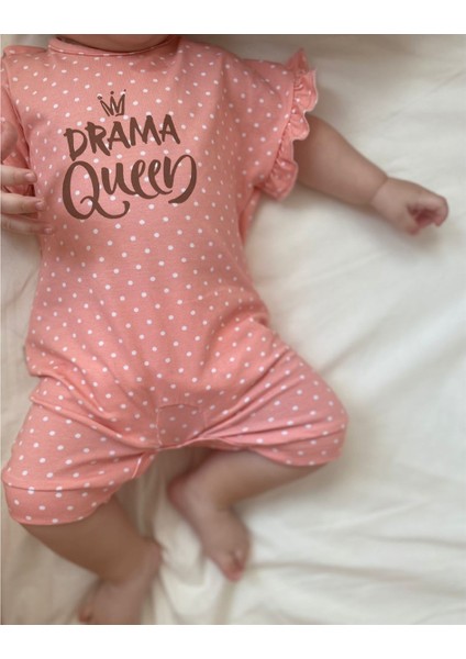 Mama Yoyo Kısa Kollu Pijama Tulum - Drama Queen