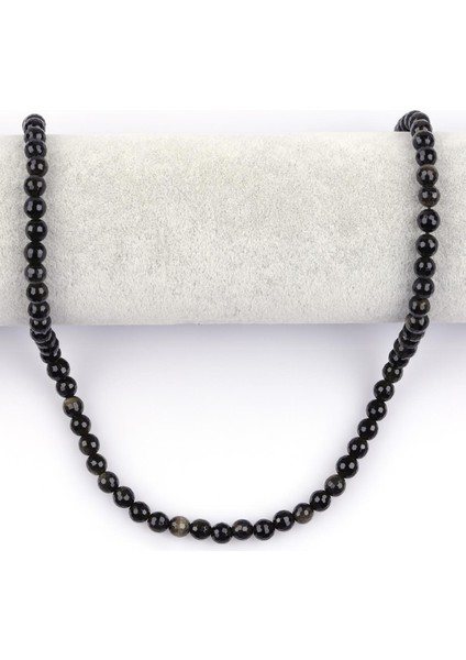 Golden Obsidyen Doğal Taş Dizi 6 mm Fasetli Küre Kesim fiyatları
