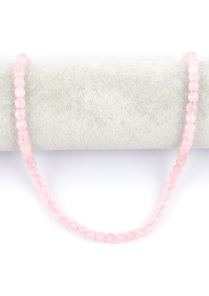 Pembe Kuvars Doğal Taş Dizi 6 mm Küre Kesim fiyatları