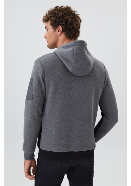 Jaden Erkek Kapüşonlu Sweatshirt Siyah