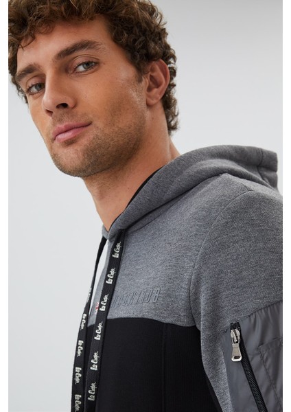 Jaden Erkek Kapüşonlu Sweatshirt Siyah