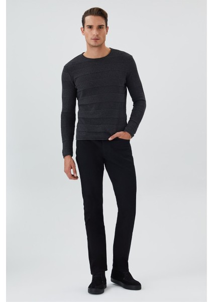 Holden Erkek O Yaka Kazak Antrasit