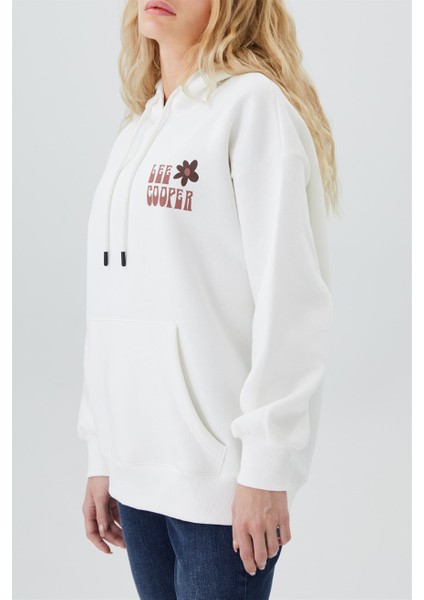 Ella Kadın Kapüşonlu Sweatshirt Ekru fiyatları