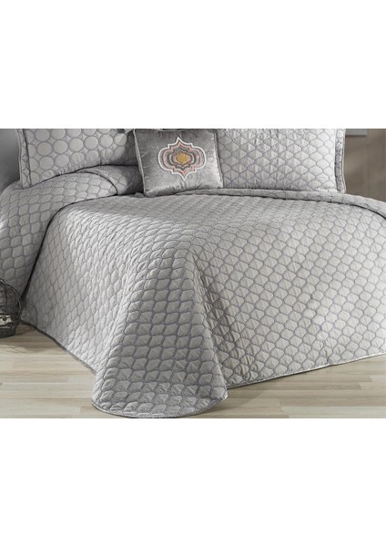 Melodie Çift Kişilik Yatak Örtüsü 4 Gri fiyatları