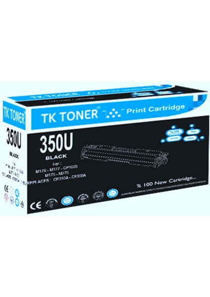 Tk Toner Tk 350U-SİYAH Unıversal CF350A / CE310A-130A-126A Toner 1,3k