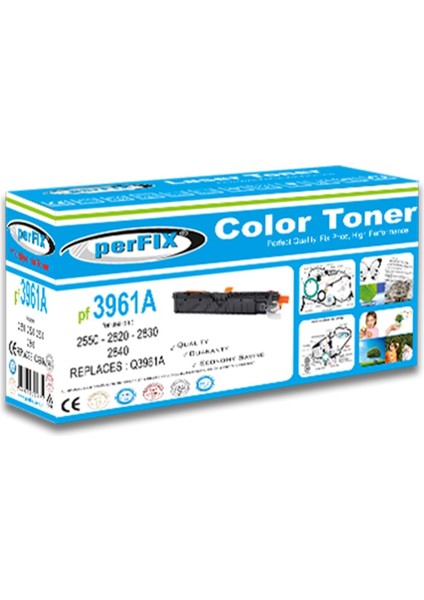 Pf Q3961A-122A-2550-2840 Mavi Toner 4K