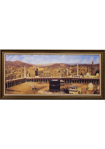 Bedesten Pazar-Yağlı Boya Tablo Dijital Baskı 154X73 cm ’kabe Avlusu’’