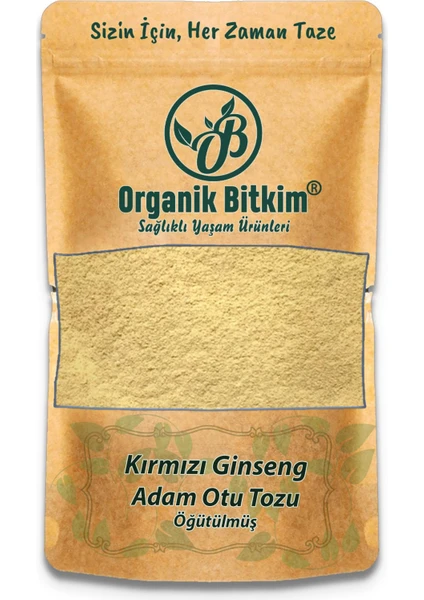 Organik Bitkim Kırmızı Ginseng (Adam Otu) Toz 10 gr