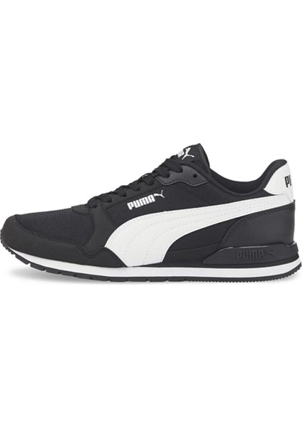 St Runner V3 Mesh Jr 385510 Siyah-Beyaz Kadın Spor Ayakkabı