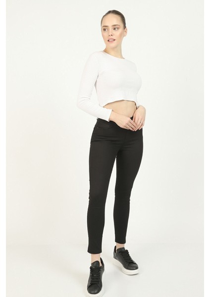 Renk Vermeyen Toparlayıcı Siyah Süper Skinny Jeans Kot Pantolon (Toparlayıcı) fiyatları