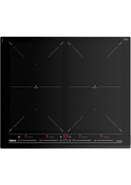 Izf 6424 Full Flex Indüksiyonlu Siyah Cam Ankastre Ocak