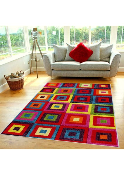 Dijital Baskı Yıkanabilir Kaymaz Taban Salon Halısı RVG0372