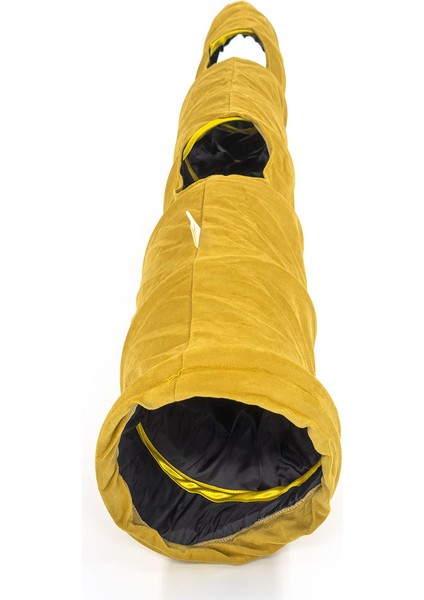 Katlanabilir Uzun Kadife Kedi Tüneli (Sarı) modelleri