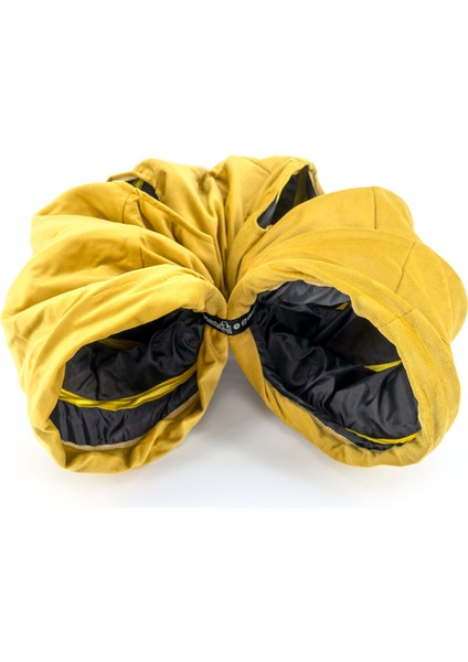 Katlanabilir Uzun Kadife Kedi Tüneli (Sarı) fırsatları