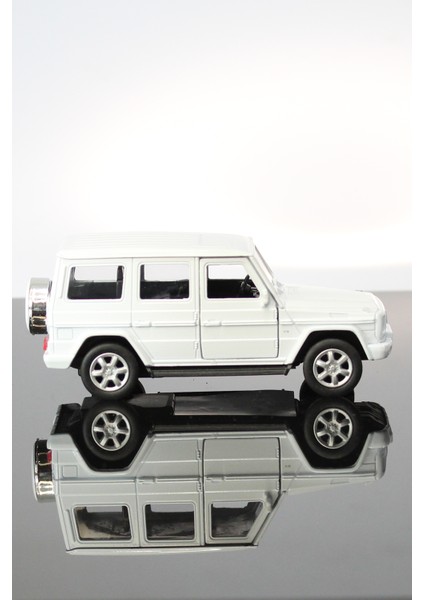 Mercedes Benz G-Class Beyaz Çek Bırak Metal Model Oyuncak Araba 12 cm modelleri