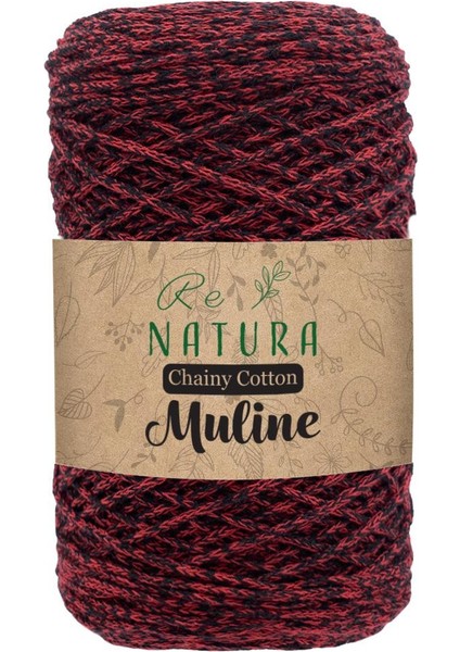 Chainy Cotton Muline 5 (Kırmızı - Siyah )