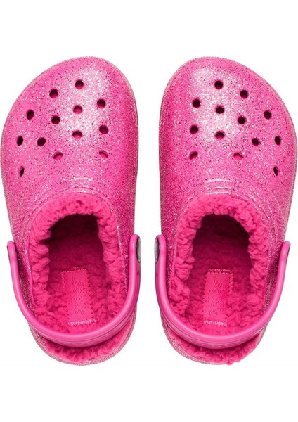 Classic Lined Glitter Clog K Çocuk Terlik modelleri