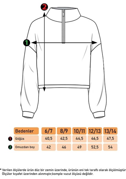 Toontoy Kız Çocuk Dik Yaka Fermuarlı Baskılı Sweatshirt fiyatları