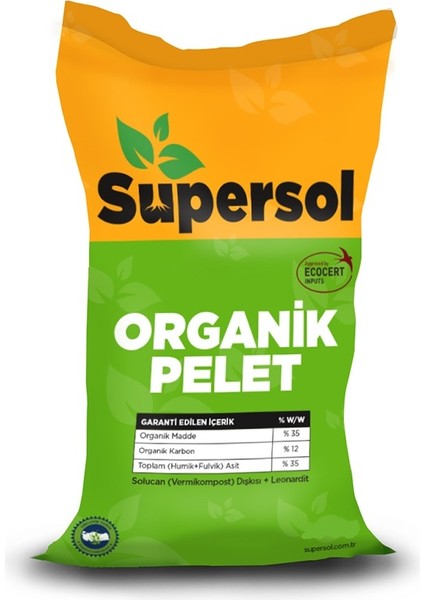 1 kg Supersol Organik Pelet Solucan Gübresi ve Leonardit