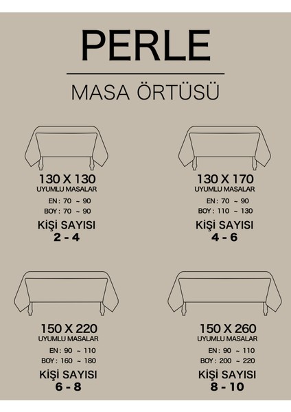 Daily Series Kadife Dokulu Bej Rengi Masa Örtüsü modelleri
