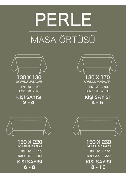 Daily Series Kadife Dokulu Ada Çayı Rengi Masa Örtüsü modelleri