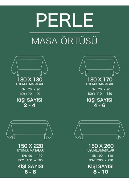 Daily Series Kadife Dokulu Zümrüt Yeşili Rengi Masa Örtüsü modelleri