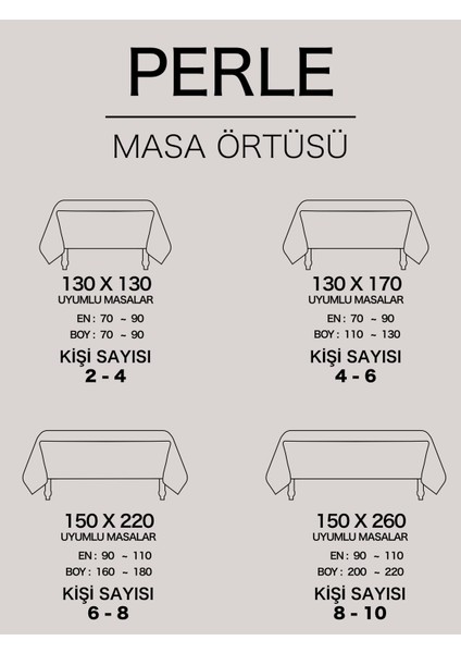 Daily Series Kadife Dokulu Ekru Renk Masa Örtüsü modelleri