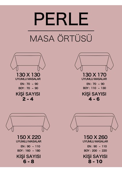 Daily Series Kadife Dokulu Buğulu Gül Rengi Masa Örtüsü modelleri
