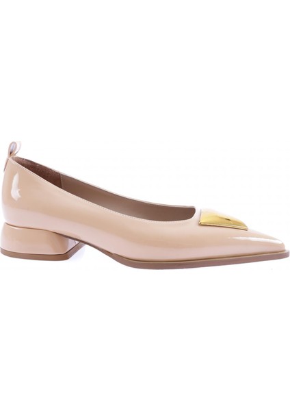 2319-22K Kadin Sivri Burun Üçgen Tokali Kisa Topuk Ayakkabi indirimleri