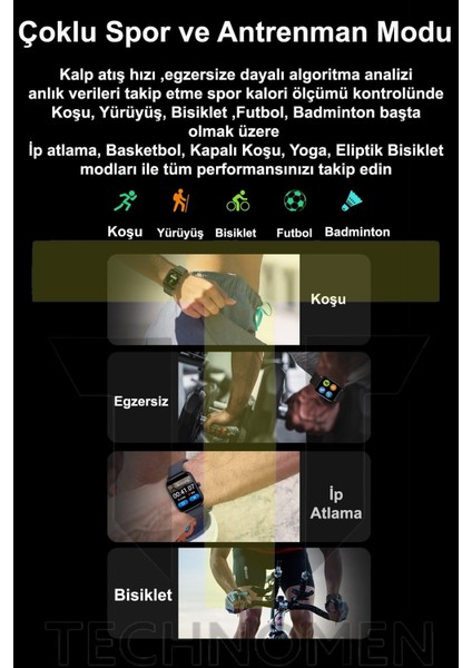 Watch 7 Plus Watch 2023 Yeni Akıllı Saat Siri Bluetooth Çağrı Android Ios