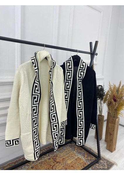 Oversize Örme Hırka Panço Bol Kesim Salaş Hırka