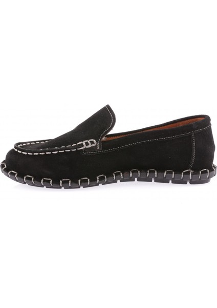 603-23Y Kadin Dikiş Detayli Loafer Ayakkabi modelleri