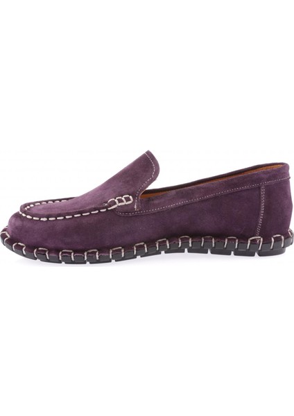 603-23Y Kadin Dikiş Detayli Loafer Ayakkabi modelleri
